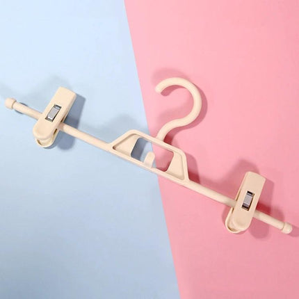 360 Degree Rotatable Non Slip Clothes Hanger For Wardrobe With Pants Clip - thickened PP plastic, 360° rotation, non-slip clips for pants
