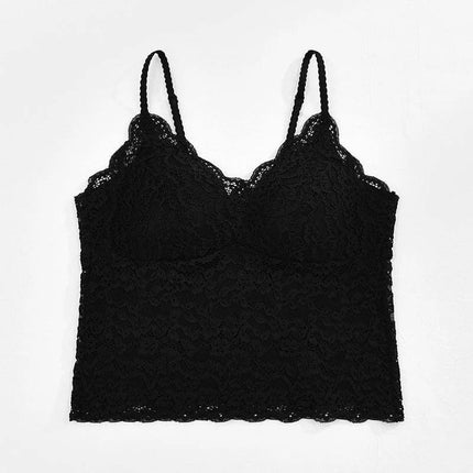 Ladies French Lace Underwired Backless Bra for Casual Wear in black lace, breathable cotton blend for everyday backless tops