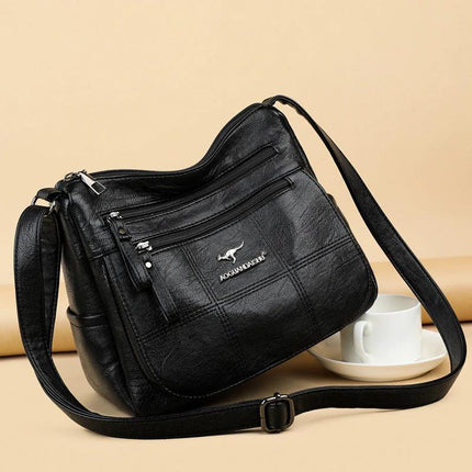 Lightweight PU Crossbody Bag For Everyday Casual Shopping Use