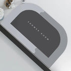 Trapezoidal Rounded Gray / 40x60cm