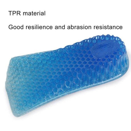 3cm Honeycomb Height Increase Insoles For Shoes Daily Wear - blue TPR honeycomb 3cm insole with cotton flannel top and durable bottom for everyday lift