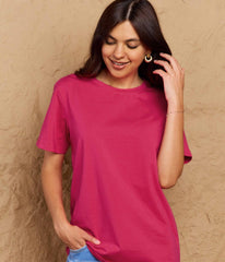 Full Size Round Neck Short Sleeve T-Shirt