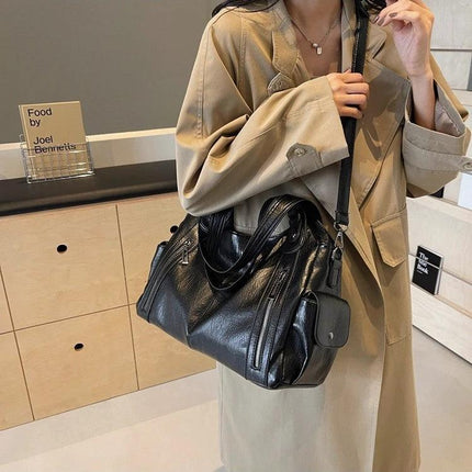 Retro Large Capacity Shoulder Crossbody Bag For Women