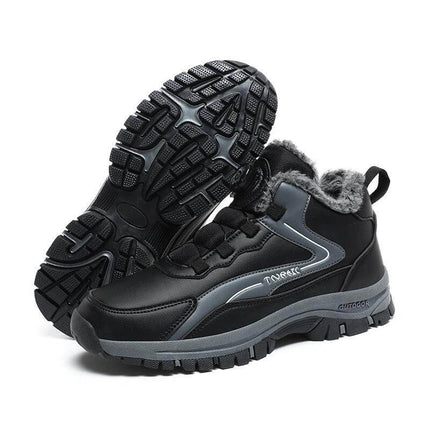 Unisex Low Top Sneakers With Thick Rubber Sole For Running - Black low-top running shoes with thick slip-resistant rubber outsole and cushioned low-profile upper