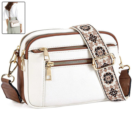 Floral Strap Crossbody Bag For Daily Commuter Essentials