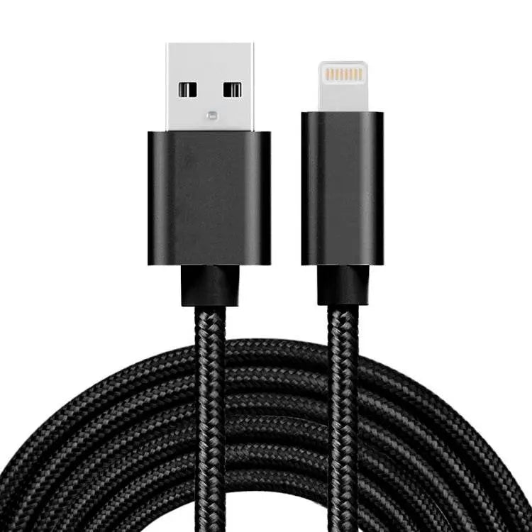 3m 3A Woven Style Metal Head USB Data Charger Cable