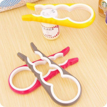 4-In-1 Multi-Function Bottle Opener for Easy Opening at Home - colorful food-grade plastic opener set for kitchen, picnics and camping