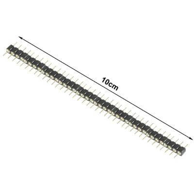 4 Pin Male RGB LED Strip Connector For Flexible Lighting - 10cm gold pin header for RGB strip connections, solderless DIY lighting accessory