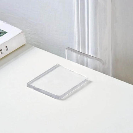 4 Pack Transparent Washing Machine Silicone Pads For Vibration Reduction - clear self-adhesive silicone pad under washer foot to protect hard floors