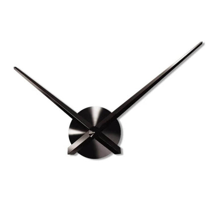 40-Inch Round Wall Clock For Home Or Office Decor Everyday Use - minimalist black metal hands with mirrored center for large living room or reception area