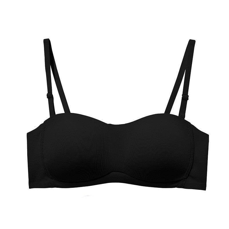 Detachable Beauty Back Bra with Non-slip Tube Top Design in Black – Ultimate Comfort and Style for Modern Women