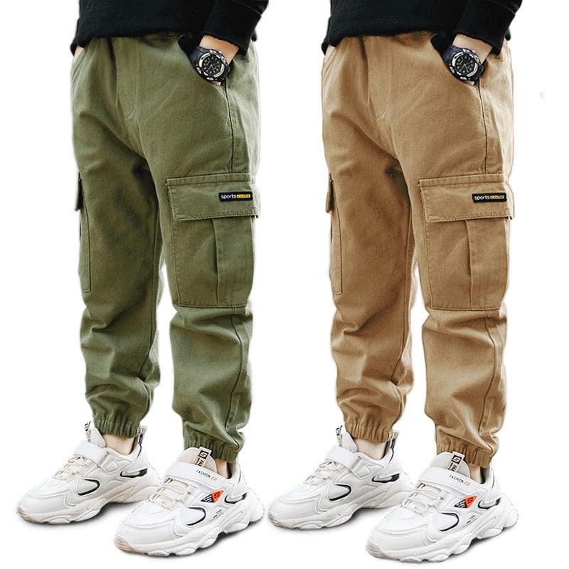 Boys' Cool Cotton Casual Pants for Summer Adventures