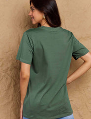 Full Size Round Neck Short Sleeve T-Shirt