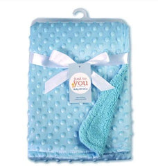 Cozy Polar Dot Newborn Swaddle Blanket - Versatile Baby Bedding & Bath Towel Wrap