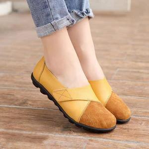 Nurse Suede Work Shoes With Low 2cm Heel And Leather Insole