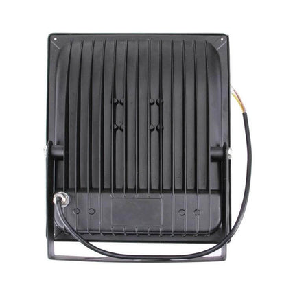 4500LM LED Lamp White For Home And Office Use Everyday Lighting - black LED floodlight rear view with heat-sink and mounting bracket