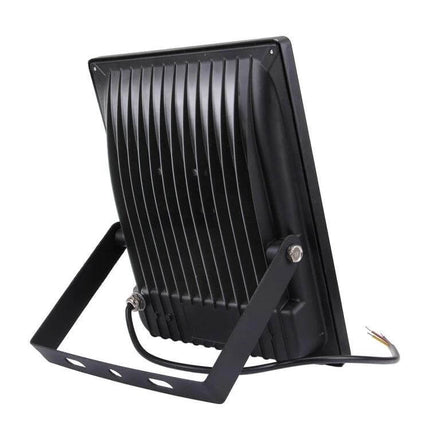 4500LM LED Lamp White For Home And Office Use Everyday Lighting rear view black floodlight housing with adjustable bracket and wired connection
