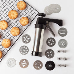 Stainless Steel Cookie Gun with Icing Set