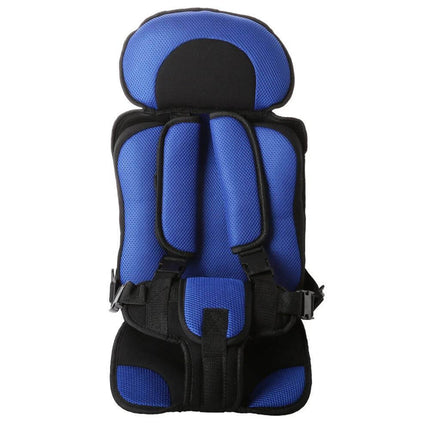 Portable Infant Safety Seat for Babies and Toddlers in Cars - blue detachable-back car seat for 9 months to 6 years, compact travel-friendly design