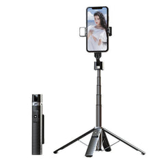 Bluetooth Selfie Stick with Dual Fill Lights and Adjustable Length