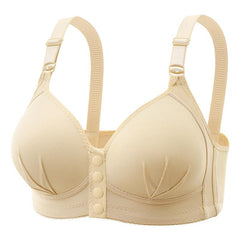 Stylish Plus Size Nursing Bra with Front Closure and Push-Up Support