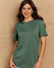 Full Size Round Neck Short Sleeve T-Shirt