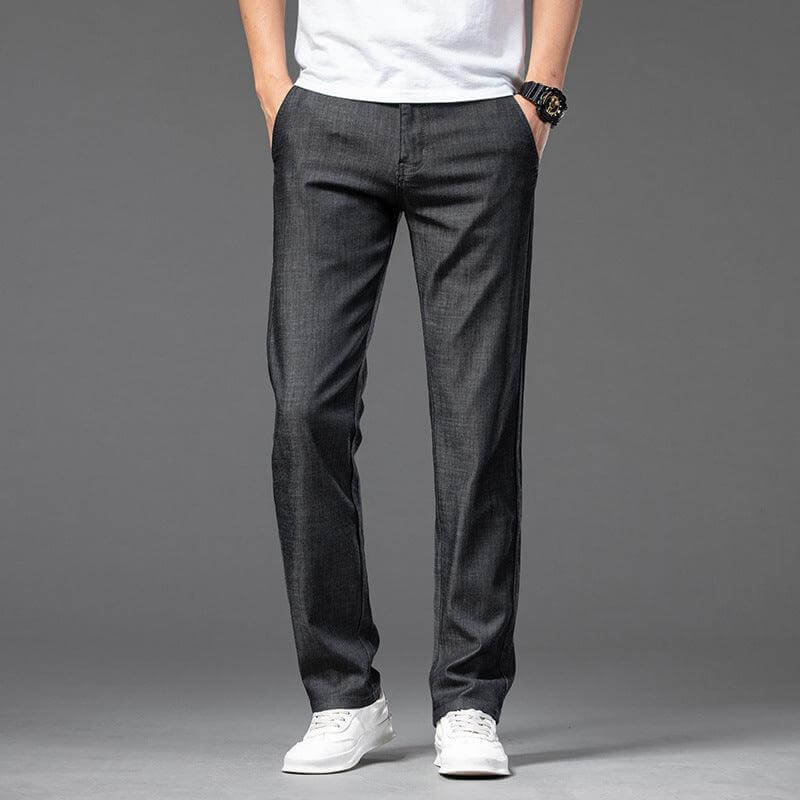 Slim Fit Lyocell Denim Trousers for Men