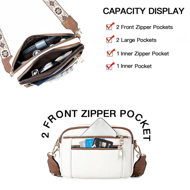 Floral Strap Crossbody Bag For Daily Commuter Essentials | Syndmart