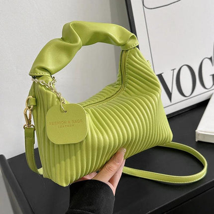 Small Pleated Cloud Crossbody Bag For Everyday Casual Use