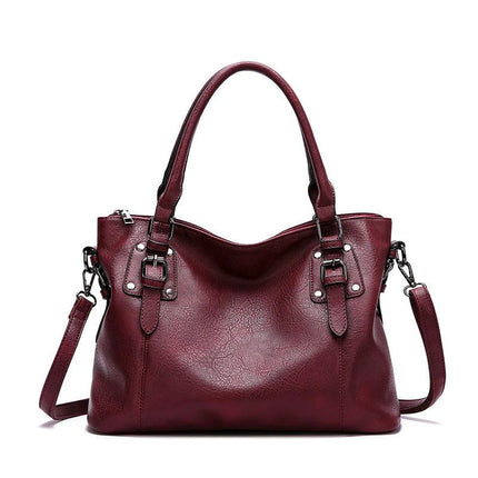 Women's Embossed PU Shoulder Bag Large Capacity For Everyday Use