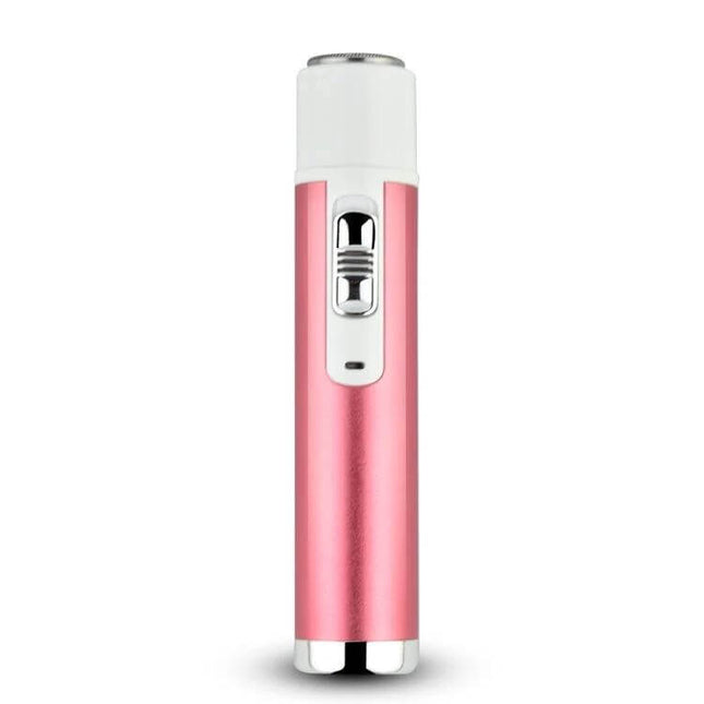 5 In 1 Shaver Nose Trimmer Eyebrow Kit For Women Daily Grooming compact pink electric trimmer with stainless steel head