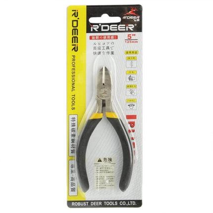 5 Inch Chrome Stainless Steel Diagonal Pliers For Everyday Tasks - compact 5" (125mm) precision-forged diagonal pliers in blister pack