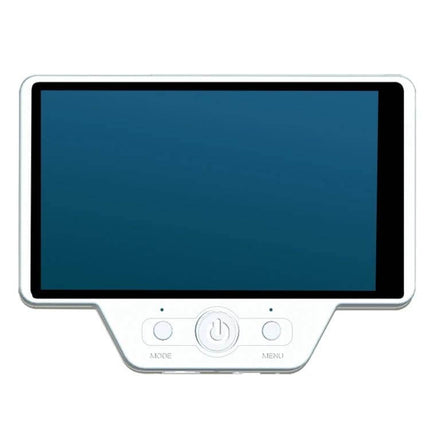 5 Inch Digital Eyepiece For Telescope Night Sky Viewing showing 5-inch IPS display, power and menu buttons, white ABS body for moon and planet observing
