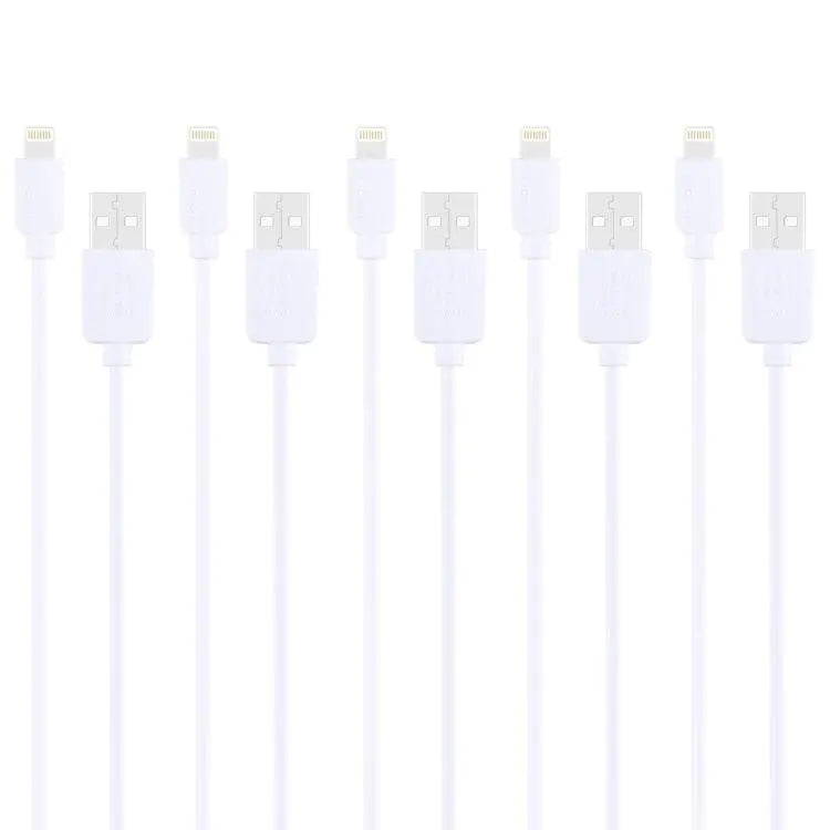 5 PCS HAWEEL 1m High Speed 8 Pin USB Sync Charging Cable Set