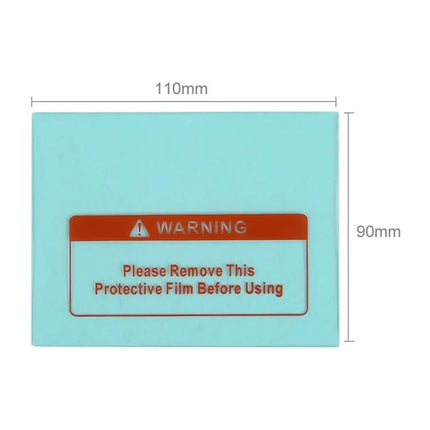 5 Pack Welding Helmet Mask Cover 110 x 90 mm PC Protector - clear PC replacement lens cover with warning film, 110mm x 90mm