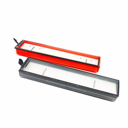 5-Piece Universal Watch Strap Box Gift Box, Long Or Short Orange-Black — two strap boxes (long and short) orange and black display