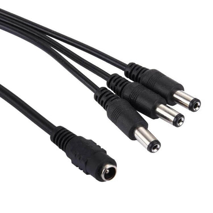 5.5 x 2.1mm DC Power Female to 3 Male Barrel Cable for LED Light Controller - 1 female to 3 male splitter cable, plug-and-play power distribution