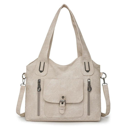 Large Capacity Casual Ladies Crossbody Bag Soft PU Shoulder Purse