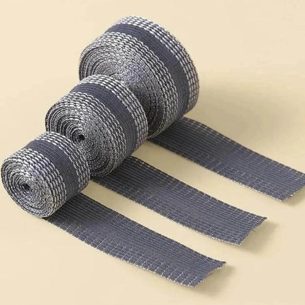 Pant Leg Stickers For Repairs 50m Polyester Roll For DIY Patches – grey iron-on polyester tape rolls for hemming and quick fabric repairs