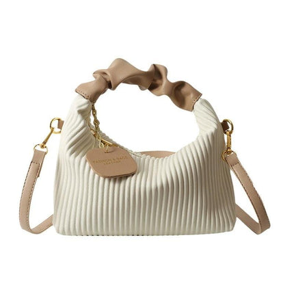 Small Pleated Cloud Crossbody Bag For Everyday Casual Use