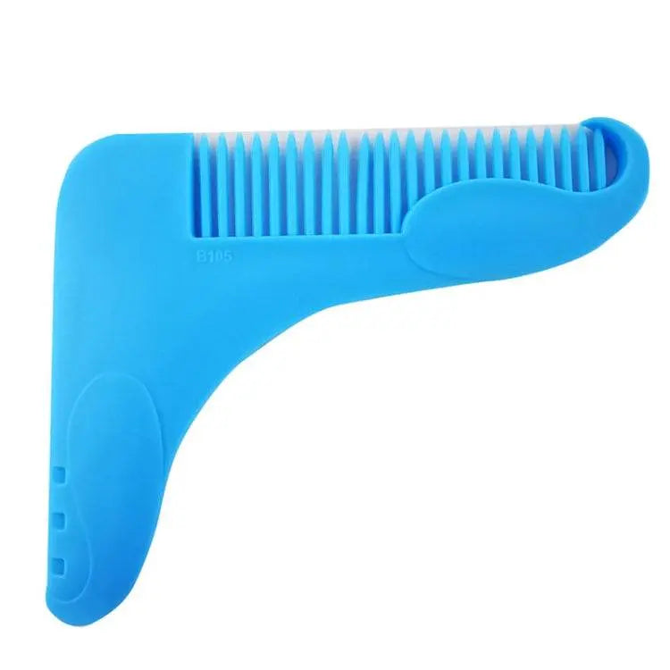 5PCS Beard Shaped Template Comb L Shape Z Shape Random Color