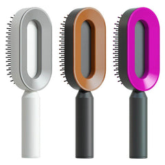 Ultimate Self-Cleaning Scalp Massager Brush for All Hair Types with Anti-Static Technology