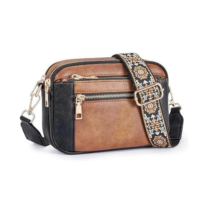 Floral Strap Crossbody Bag For Daily Commuter Essentials