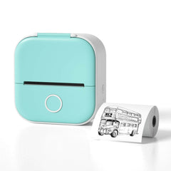 Compact Bluetooth Thermal Label Printer for Home, School, and Business - Inkless Photo and Label Printing