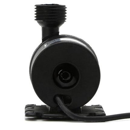 5m Lift Booster Pump For Small Home Water Systems At Home compact submersible 20W DC12V/DC24V booster pump front view with cable and outlet
