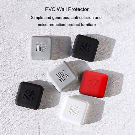 5Pcs Silicone Doorknob Collision Pads For Quiet Door Closing - set of 5 adhesive silicone door knob collision pads in assorted colors, thickened cushion