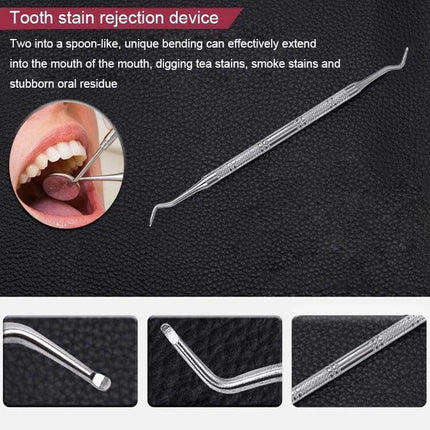 6 In 1 Dental Tool Set Stainless Steel For Daily Home Dental Care - stainless steel tooth stain rejection scraper for home oral and pet dental use