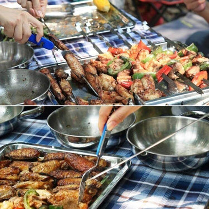 6-In-1 Stainless Steel Travel Folding Cutlery Set For Camping Meals with folding spoon fork knife used at outdoor barbecue picnic