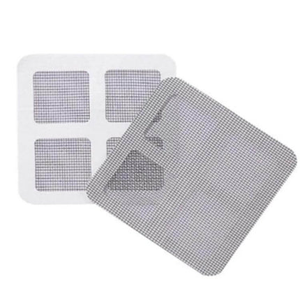 6 Pack Anti Insect Screen Repair Tape for Doors and Windows - close-up of mesh patch sheets for repairing torn window and door screens