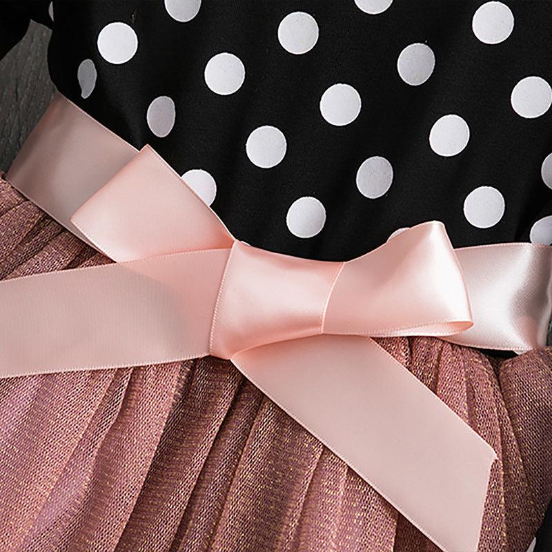 Charming Polka Dot Dress for Little Princesses